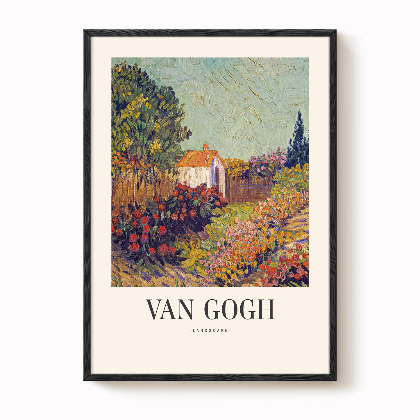 Van Gogh - Landscape with Garden House Print