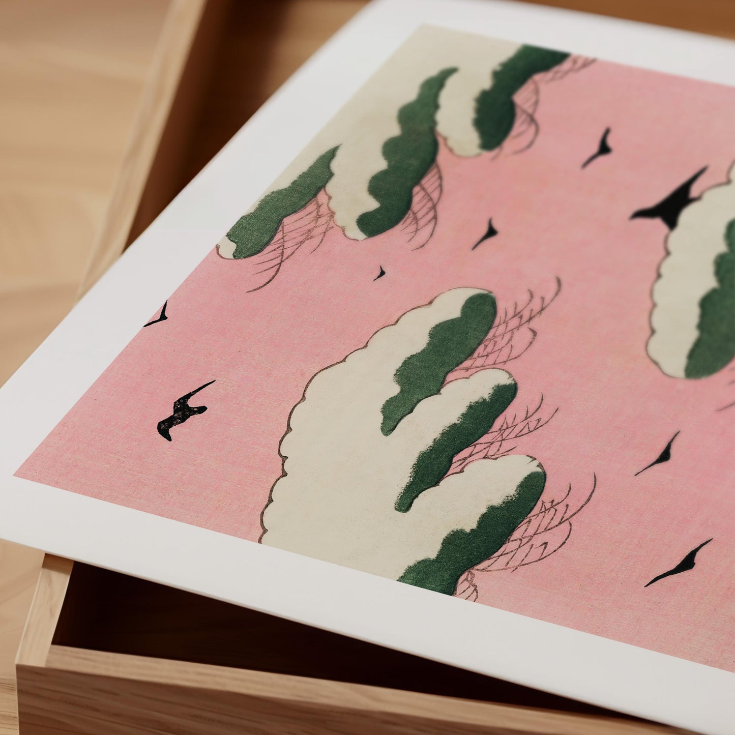 Watanabe Seitei - Pink Sky Print
