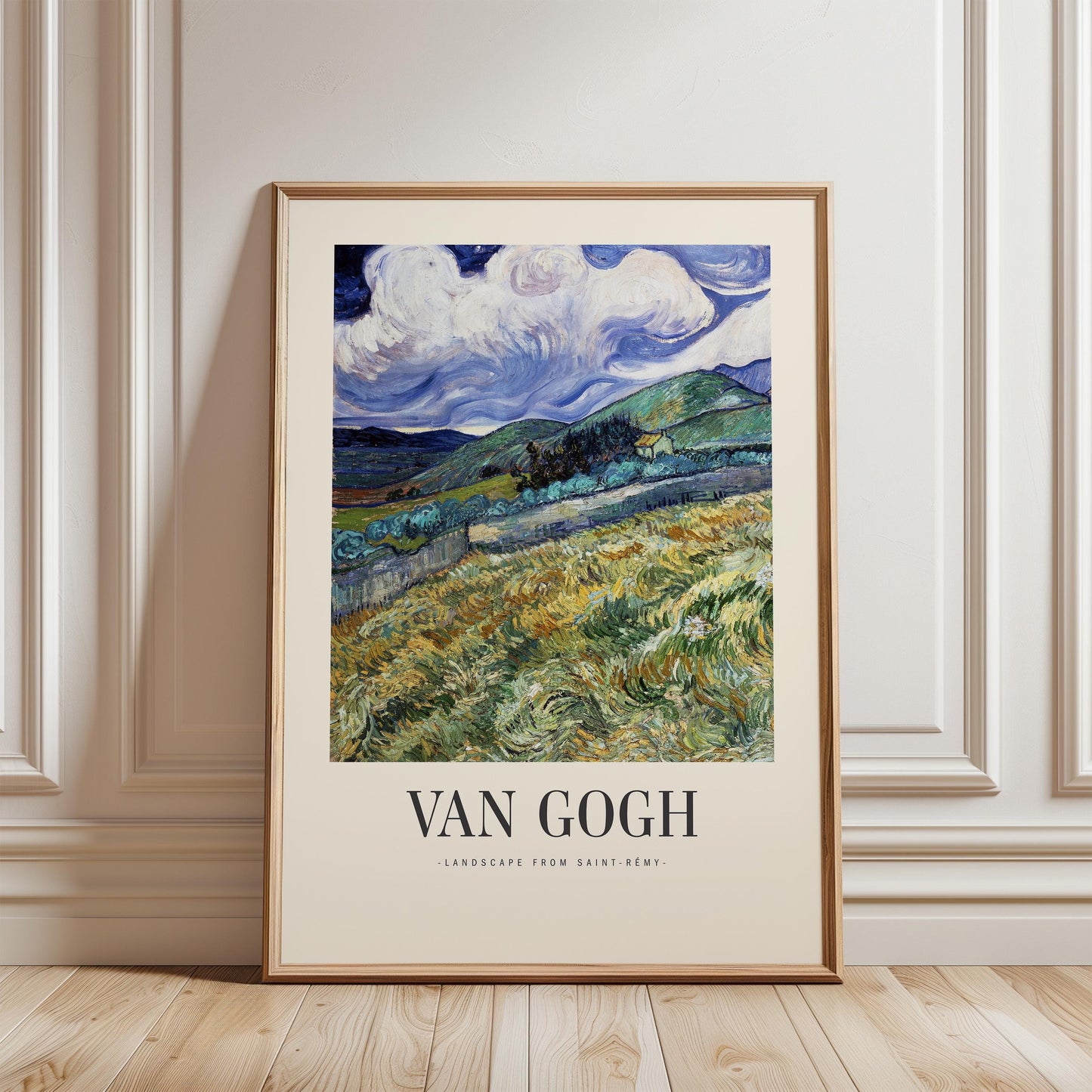 Van Gogh - Landscape from Saint-Rémy Print