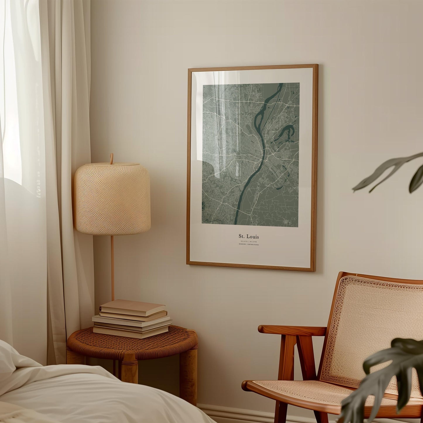 St Louis City Map Print