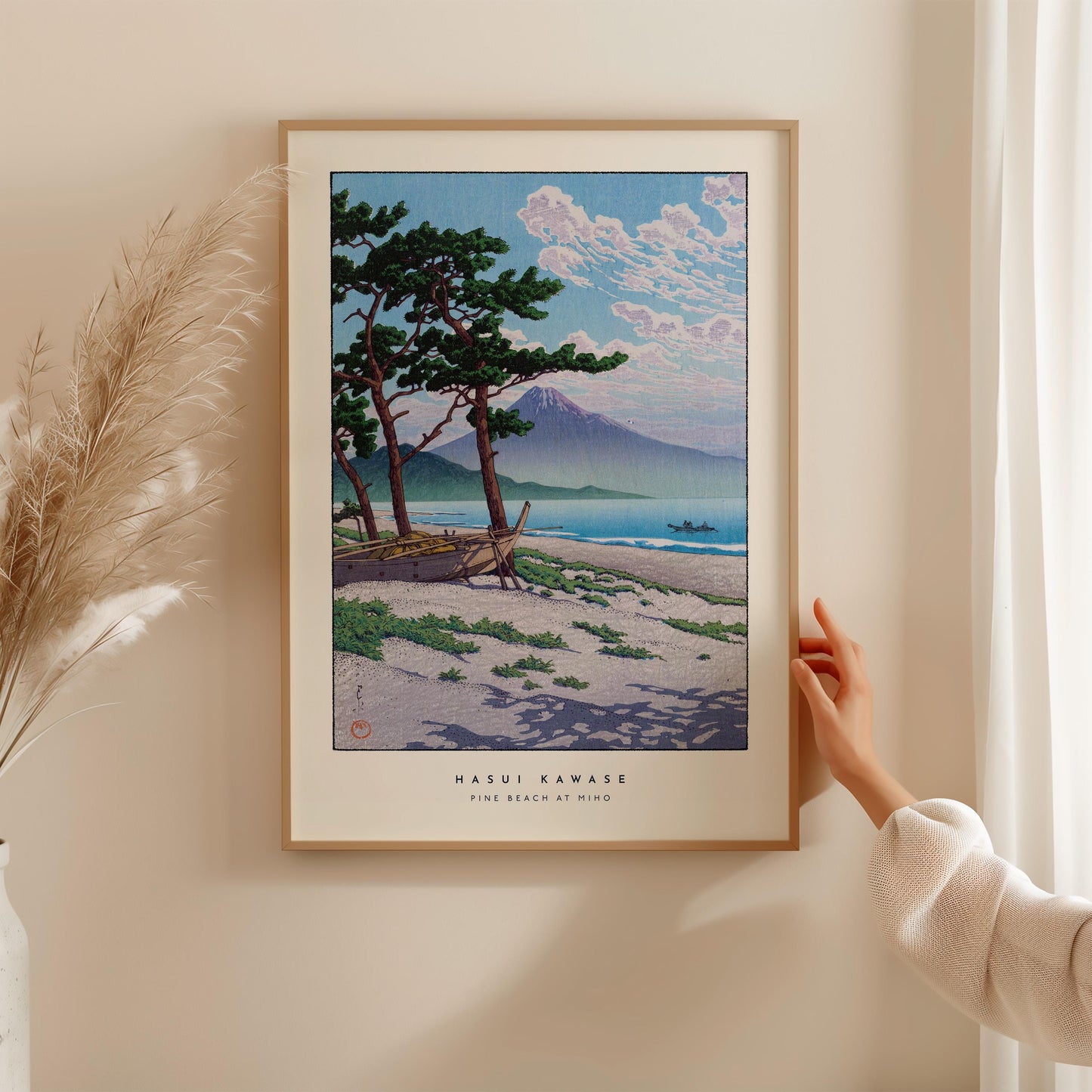 Hasui Kawase - Pine Beach at Miho Print