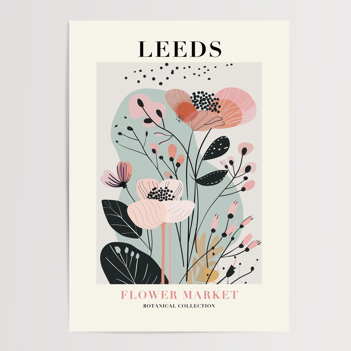Leeds Flower Market Print