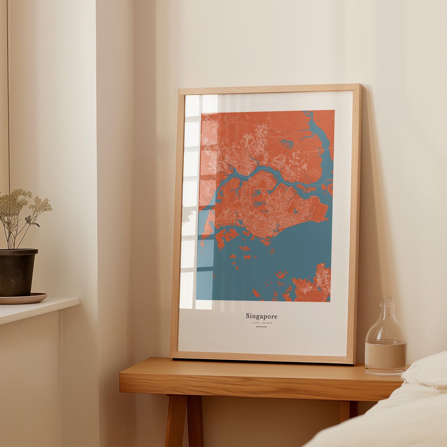 Singapore Map Print