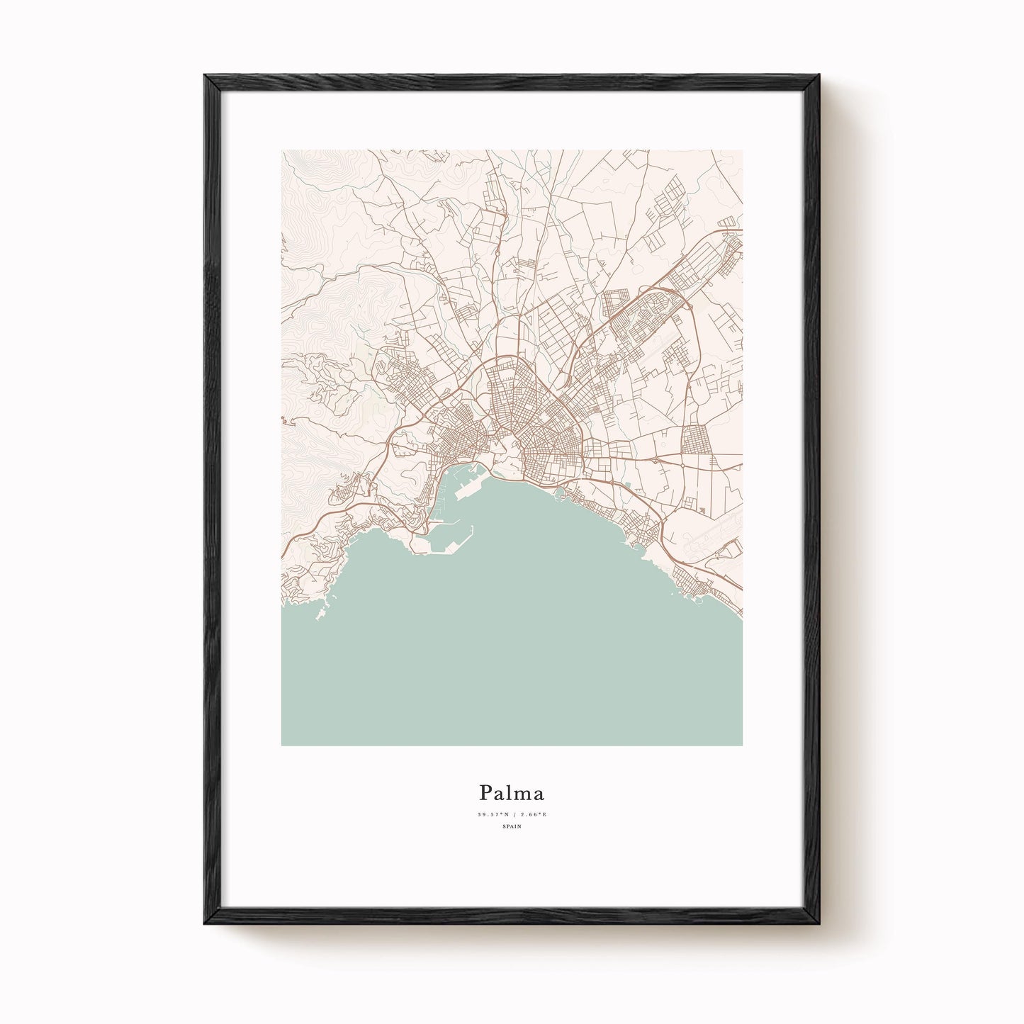 Palma City Map Print