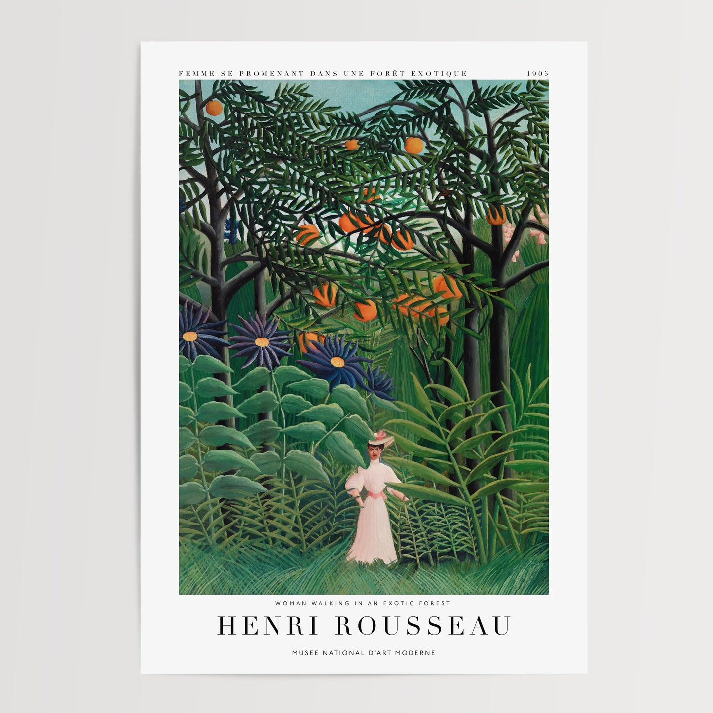 Henri Rousseau - Woman in an Exotic Forest Print