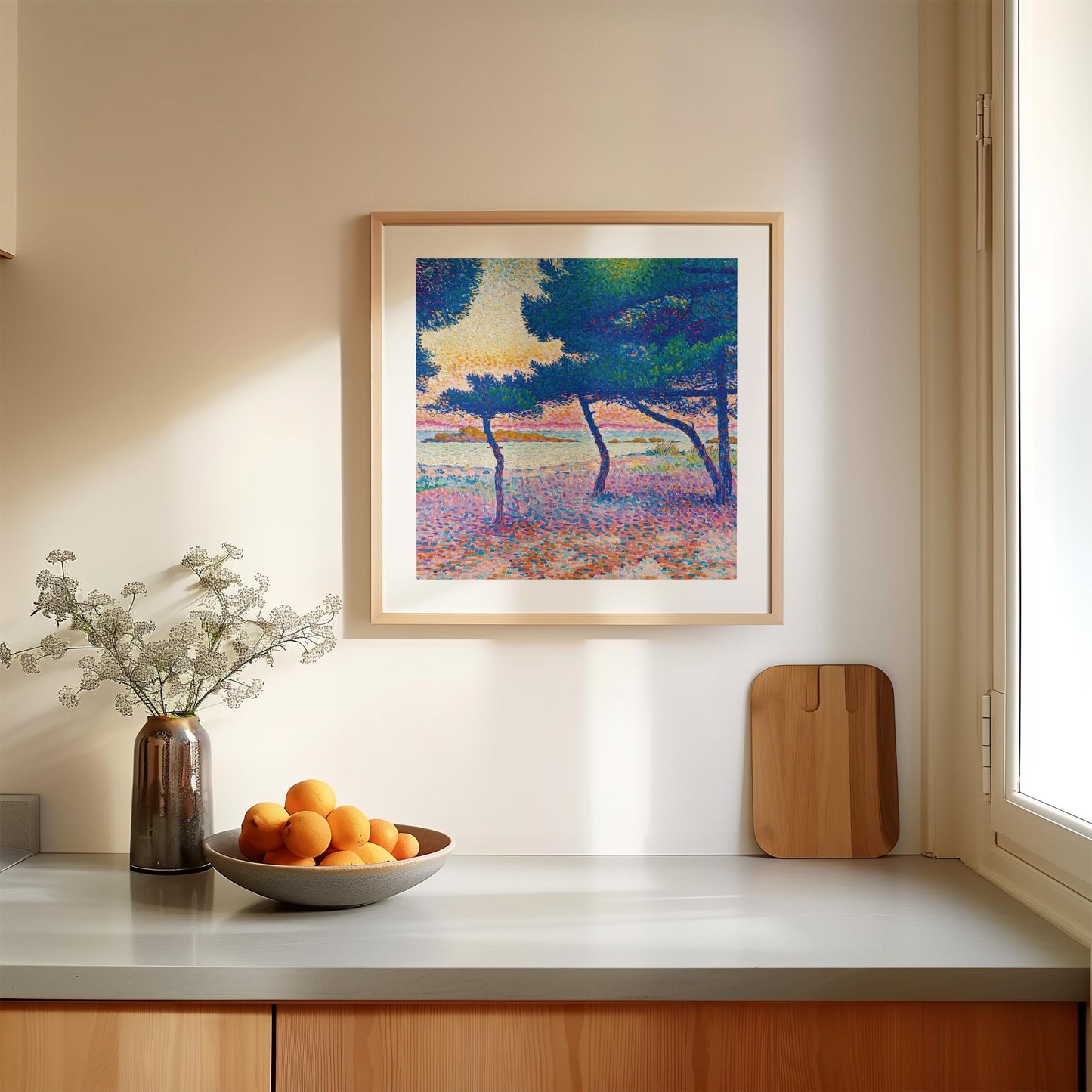 Henri-Edmond Cross - La Plage De Saint-Clair Print