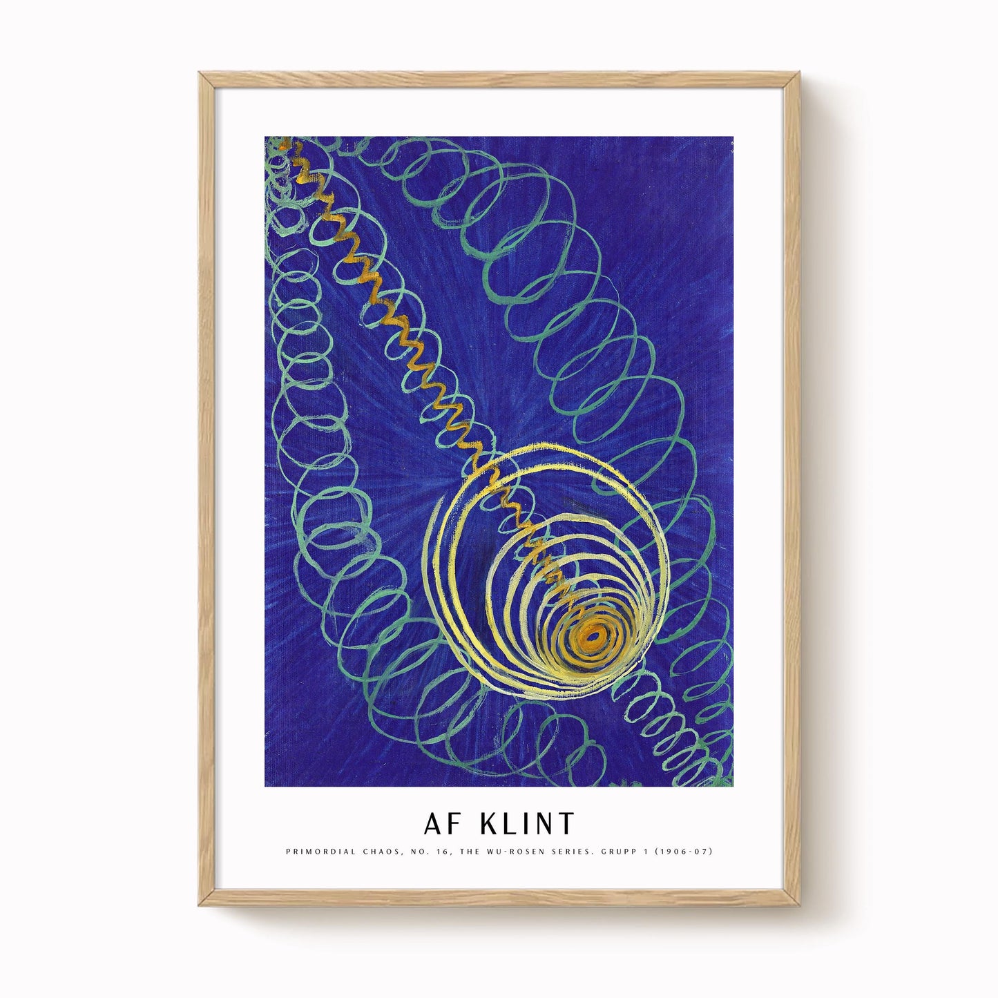 Hilma af Klint - Primordial Chaos, No. 16, The WU-ROSEN Series. Grupp 1 Print