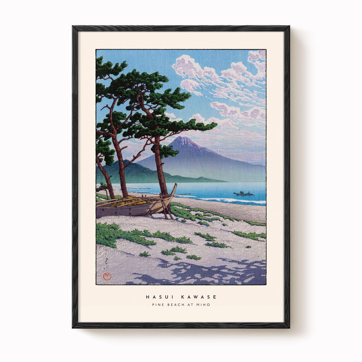 Hasui Kawase - Pine Beach at Miho Print
