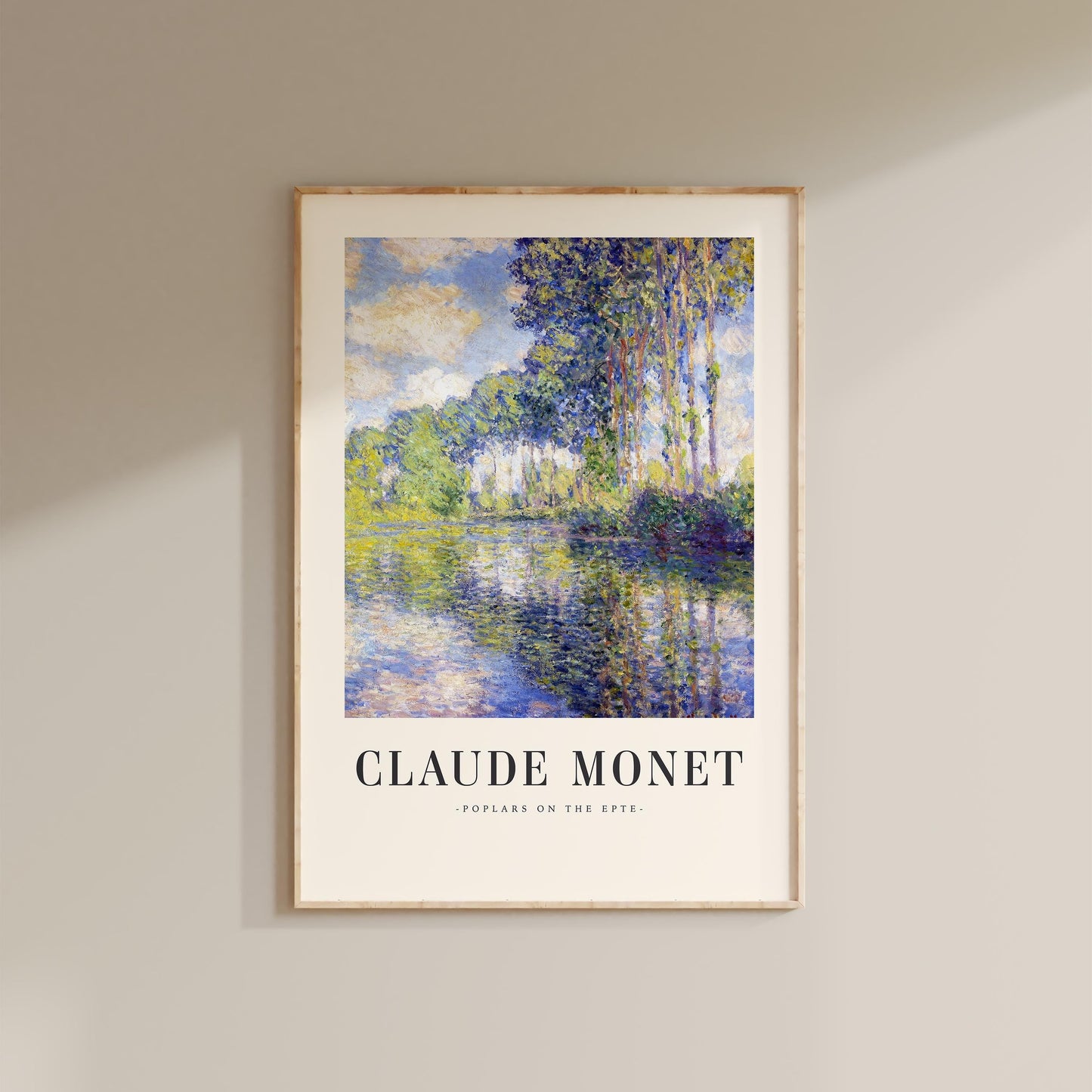 Monet - Poplars on the Epte Print