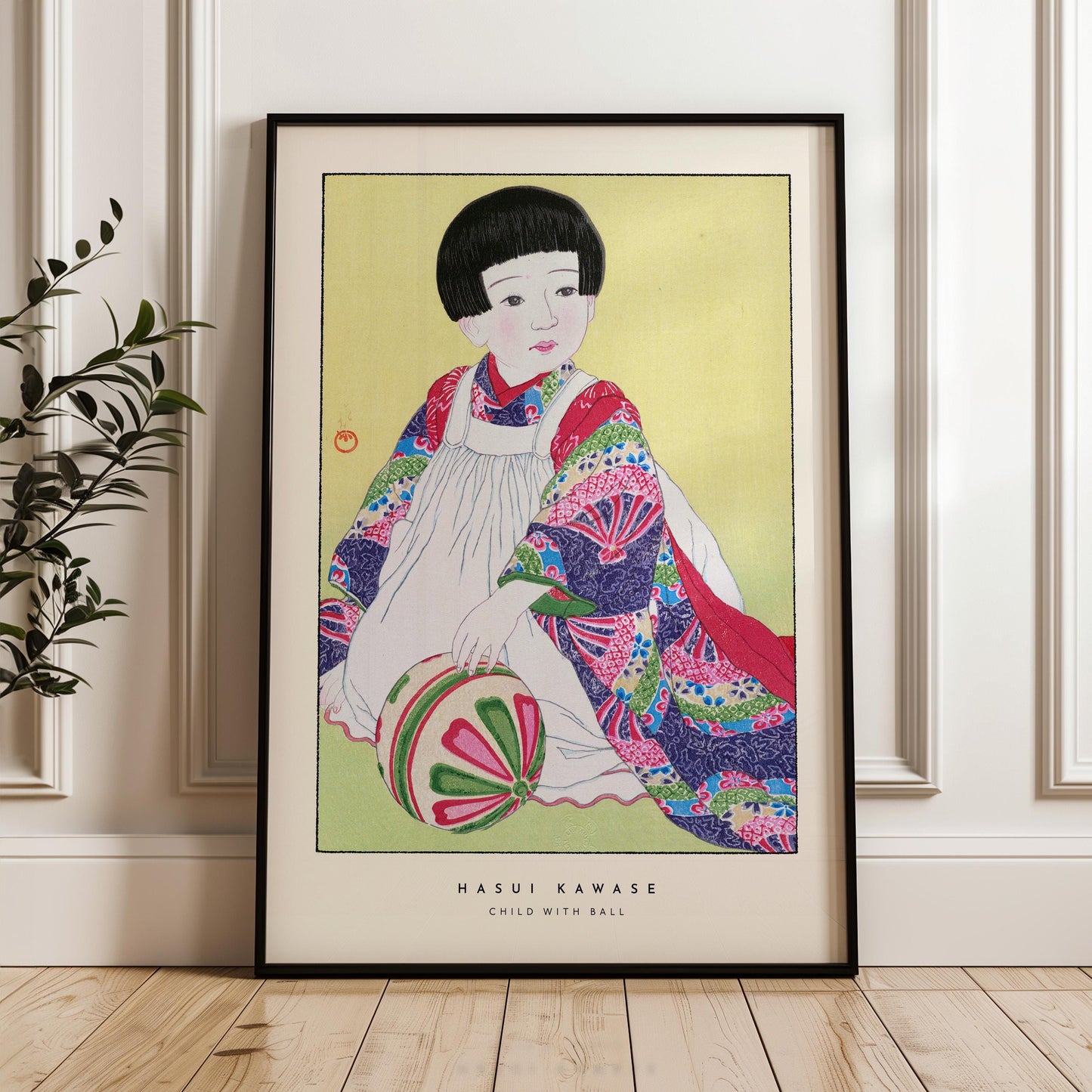 Hasui Kawase - Child With Ball Print