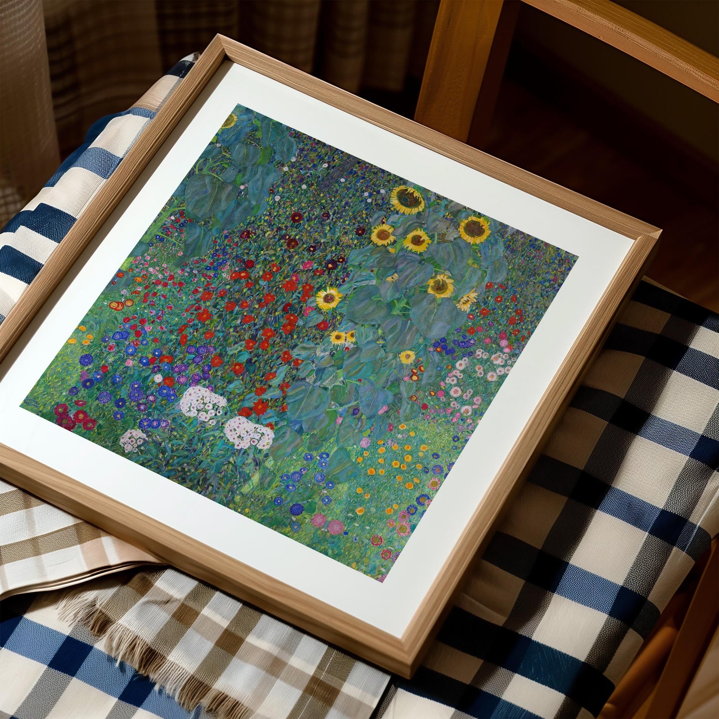Gustav Klimt - Cottage Garden with Sunflowers Print