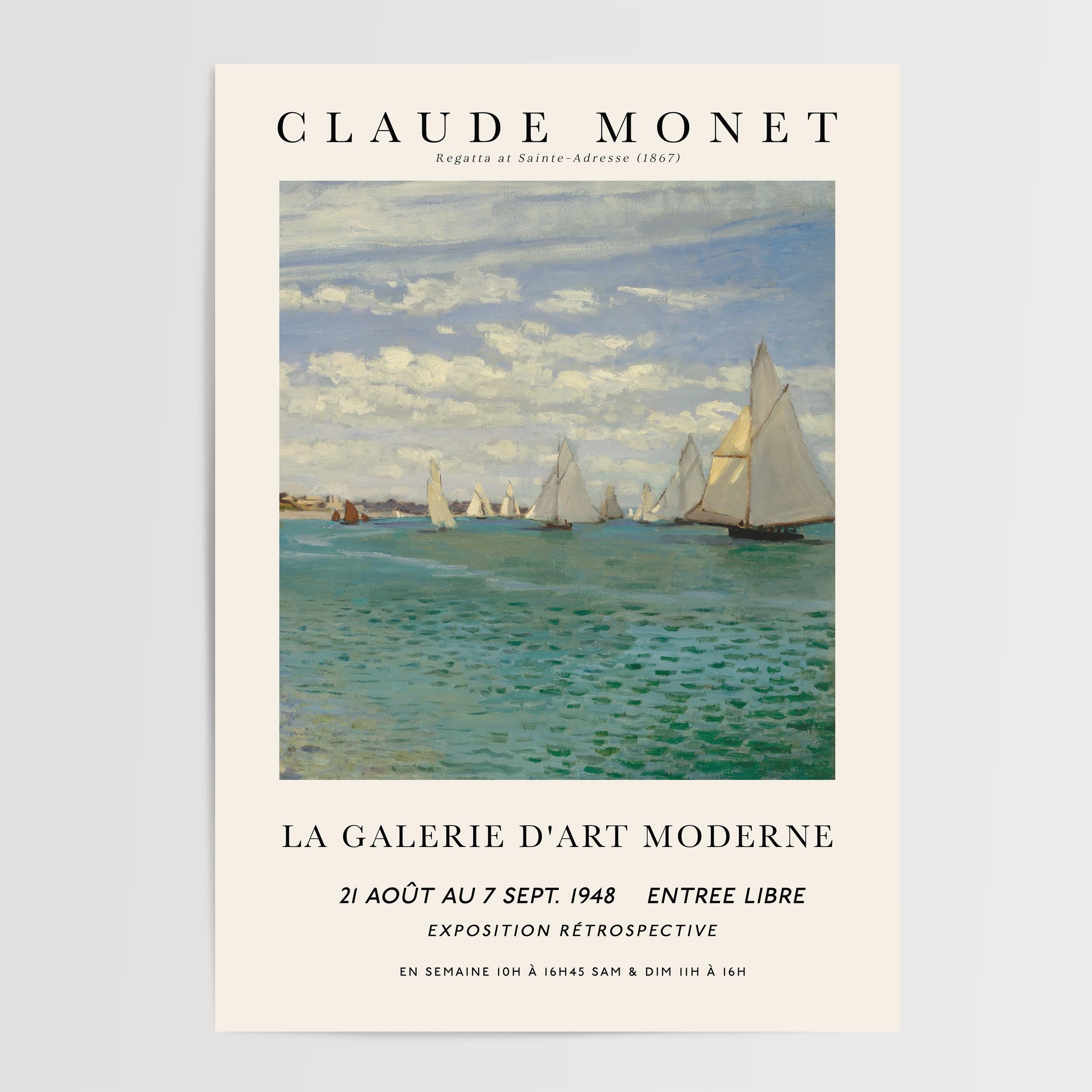 Monet - Regatta at Sainte-Adresse Print – Modern Artefacts