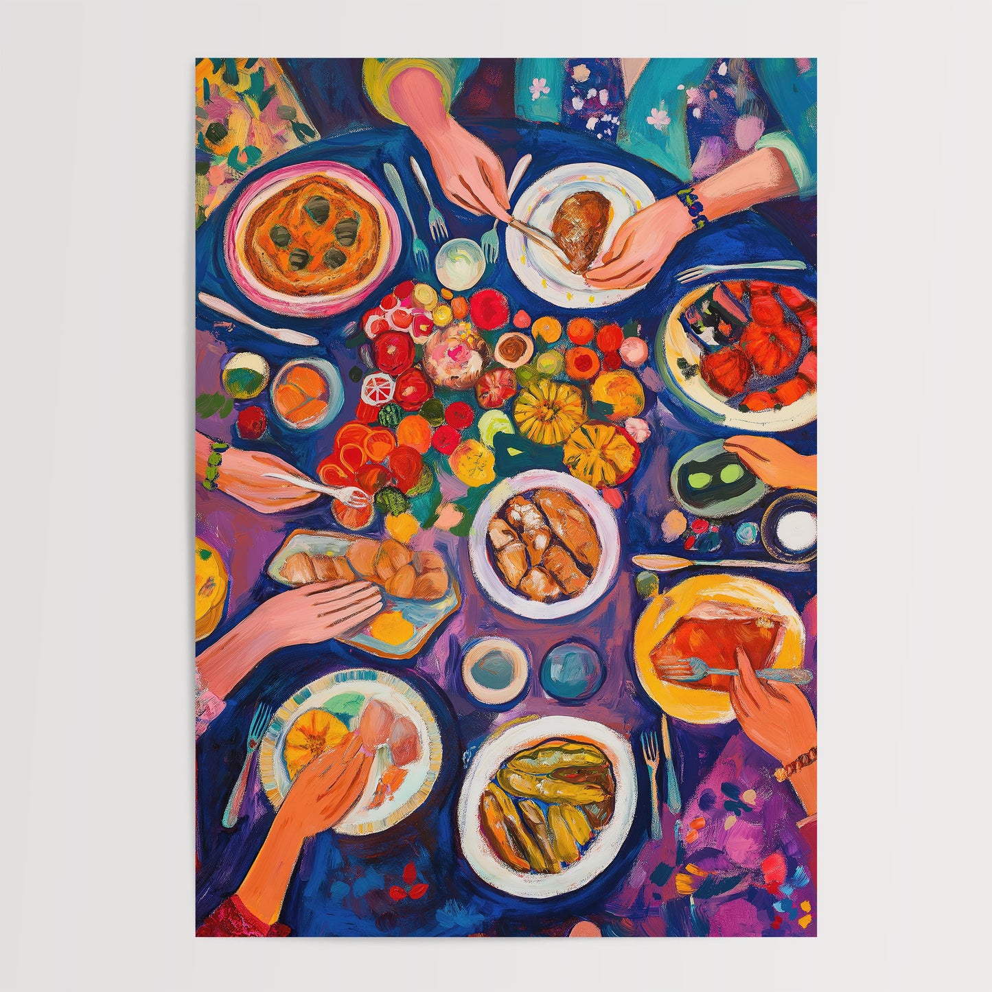 Dinner Table Art Print