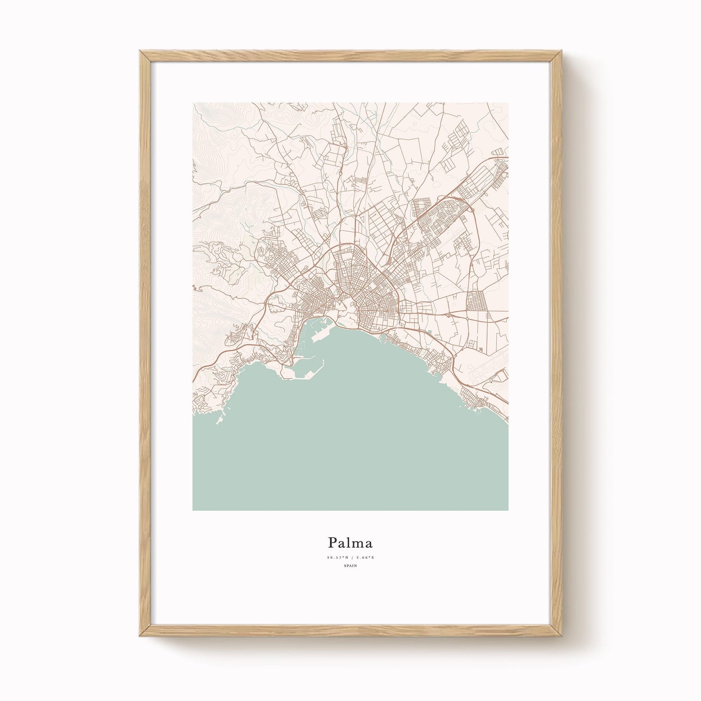Palma City Map Print