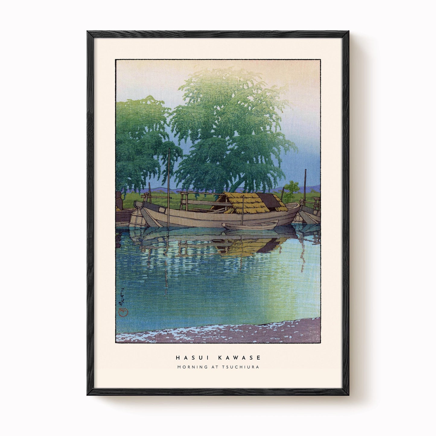 Hasui Kawase - Morning At Tsuchiura Print