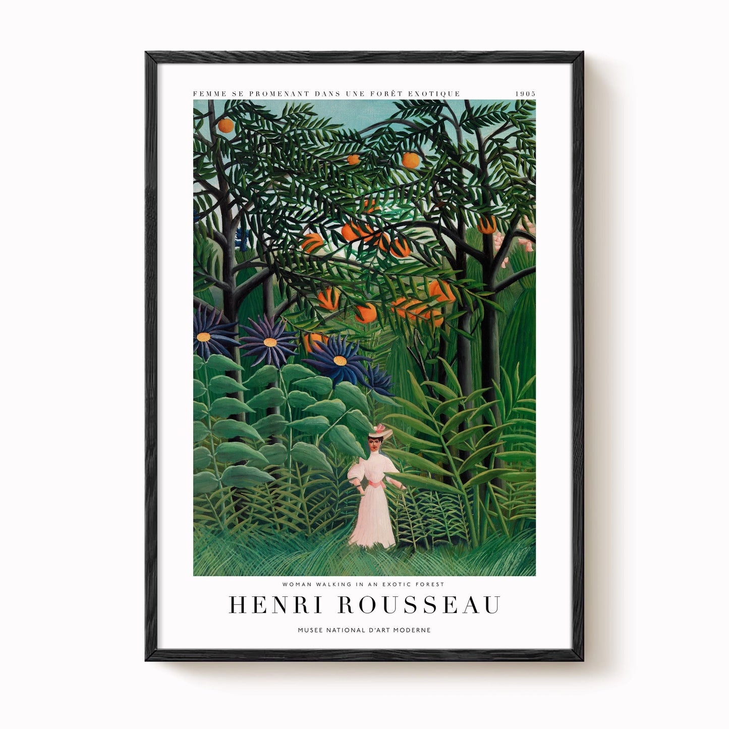 Henri Rousseau - Woman in an Exotic Forest Print