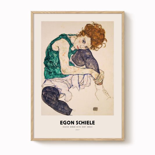 Egon Schiele - Seated Woman With Bent Knees Print