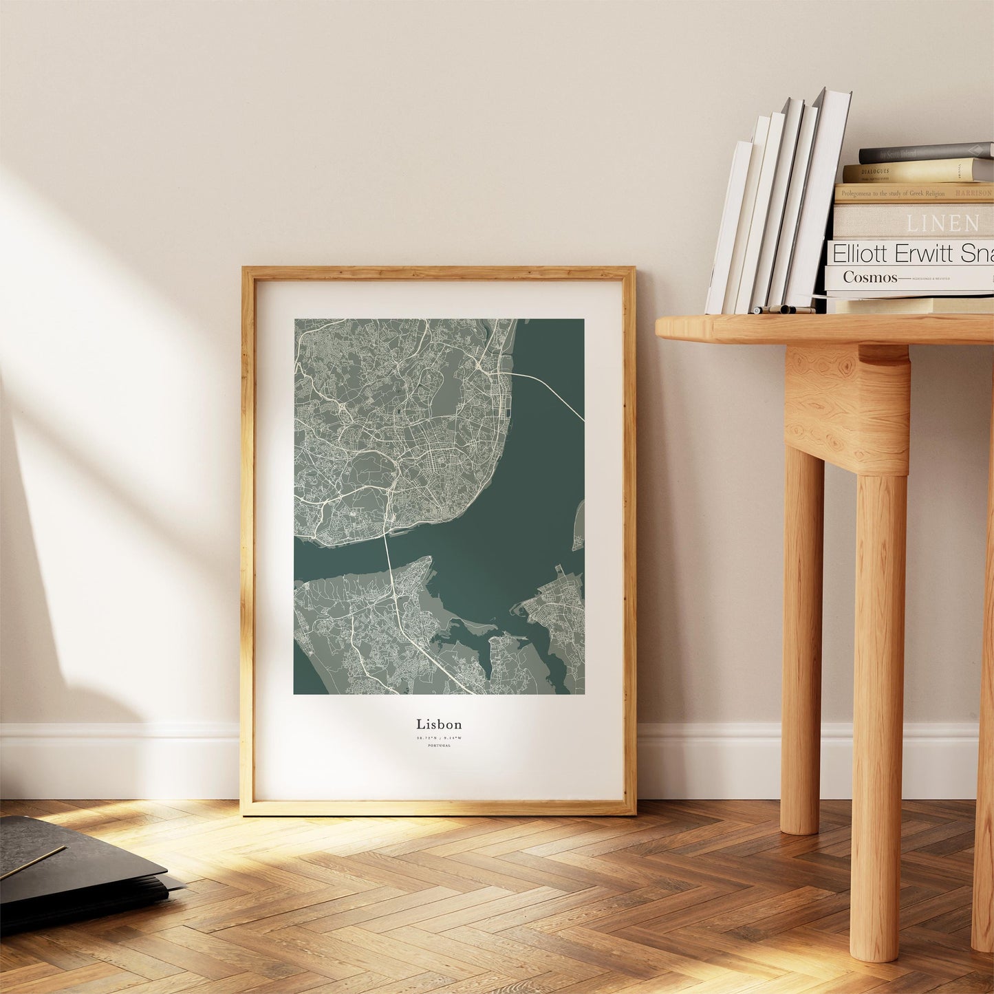 Lisbon City Map Print
