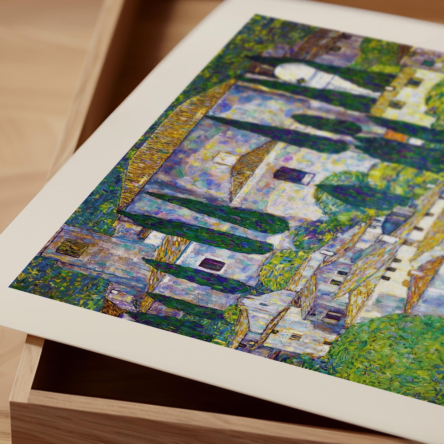 Gustav Klimt - Church in Cassone Print