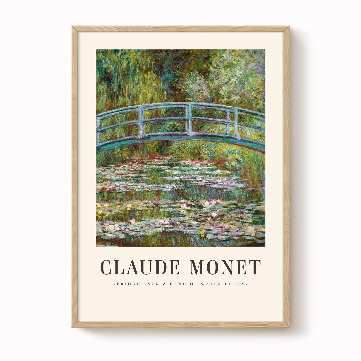 Monet - Water Lily Pond Bridge Print