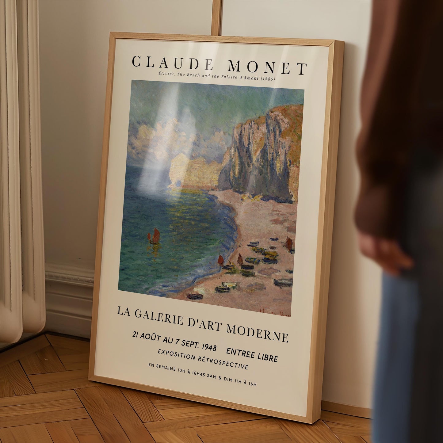 Monet - Beach at Étretat Print