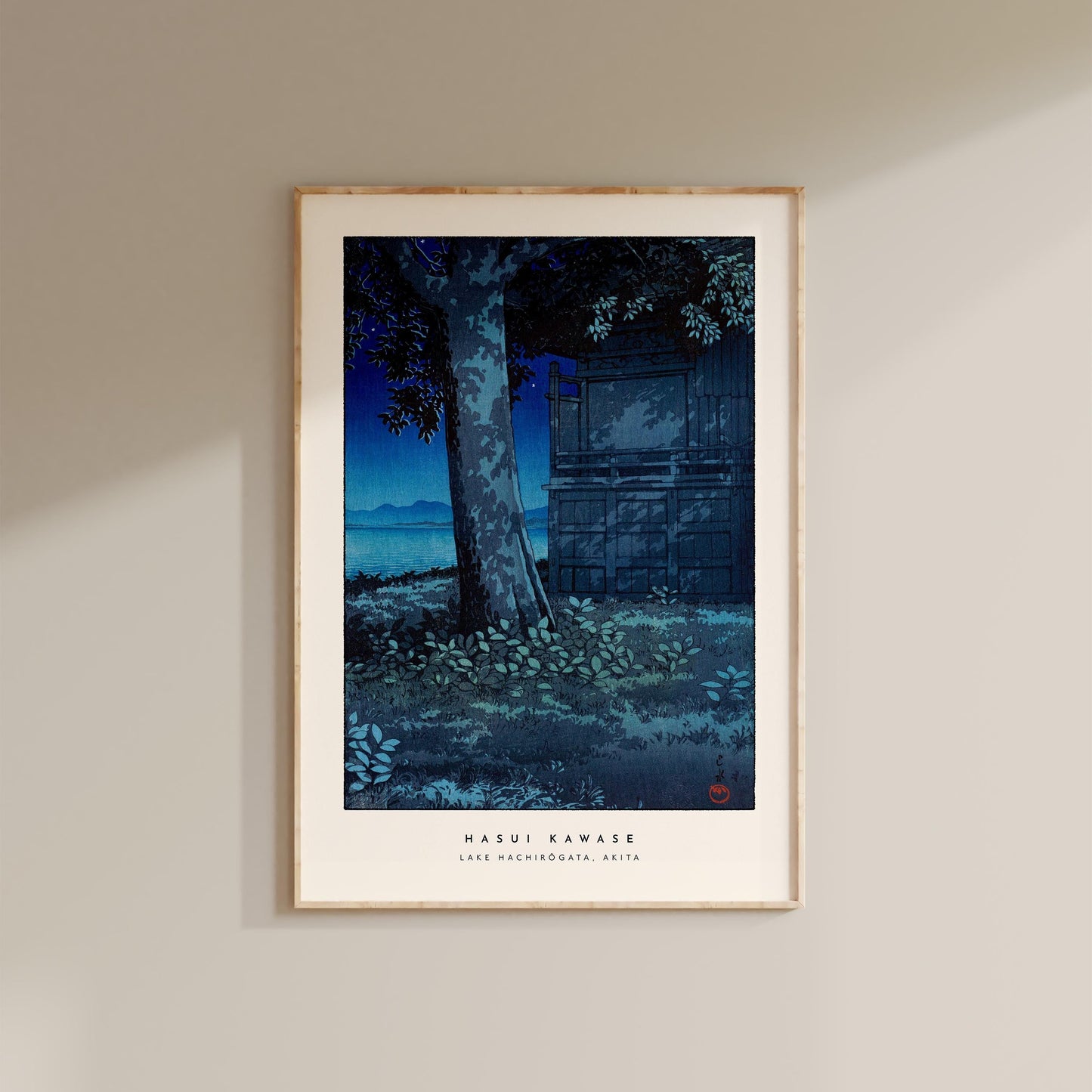Hasui Kawase - Lake Hachiro Gata Print