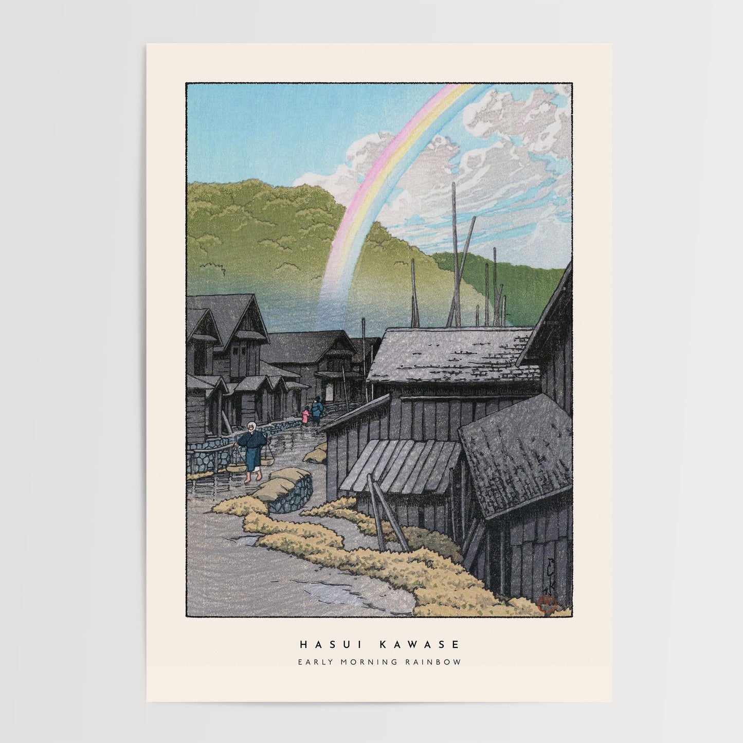 Hasui Kawase - Early Morning Rainbow Print