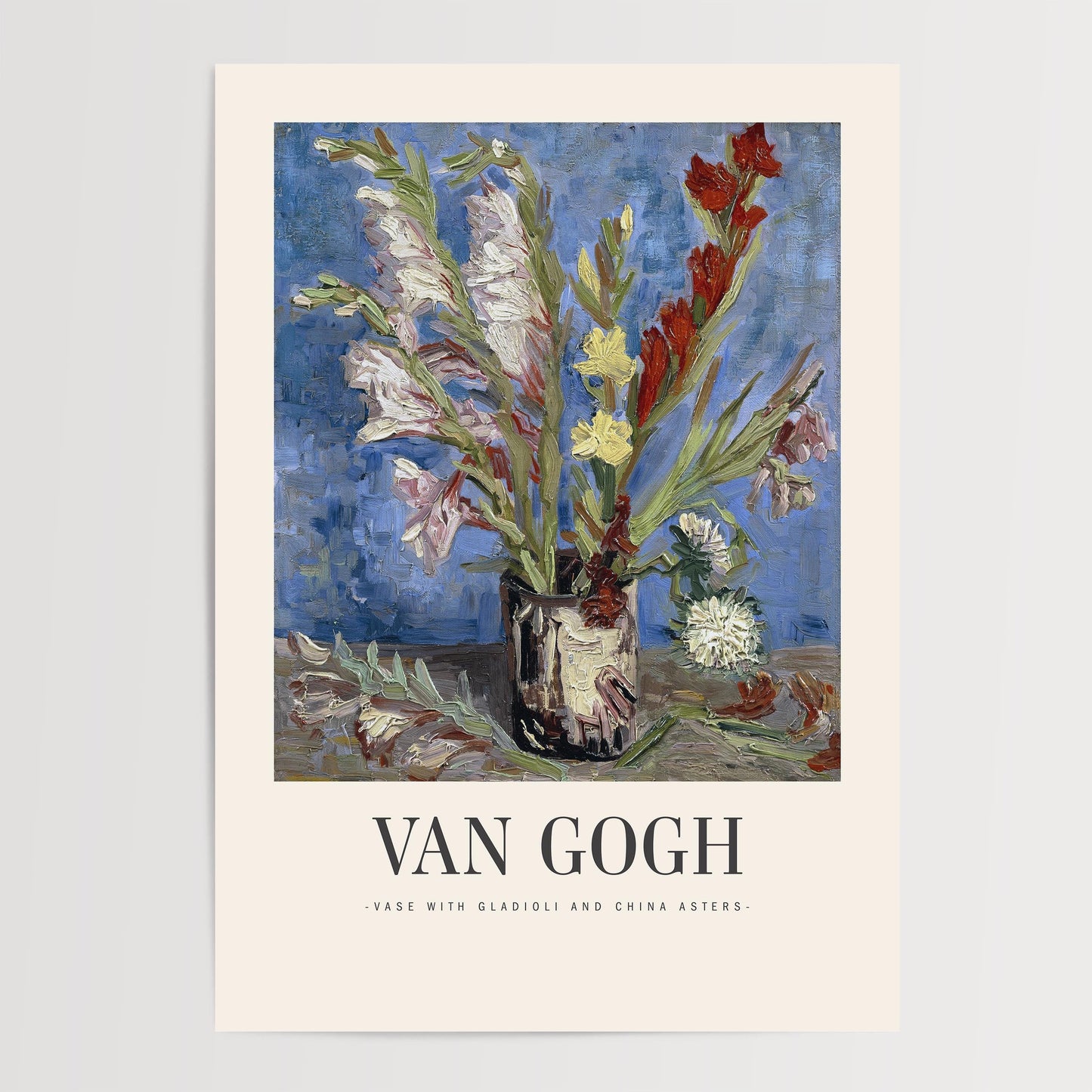 Van Gogh - Vase with Gladioli And China Asters Print
