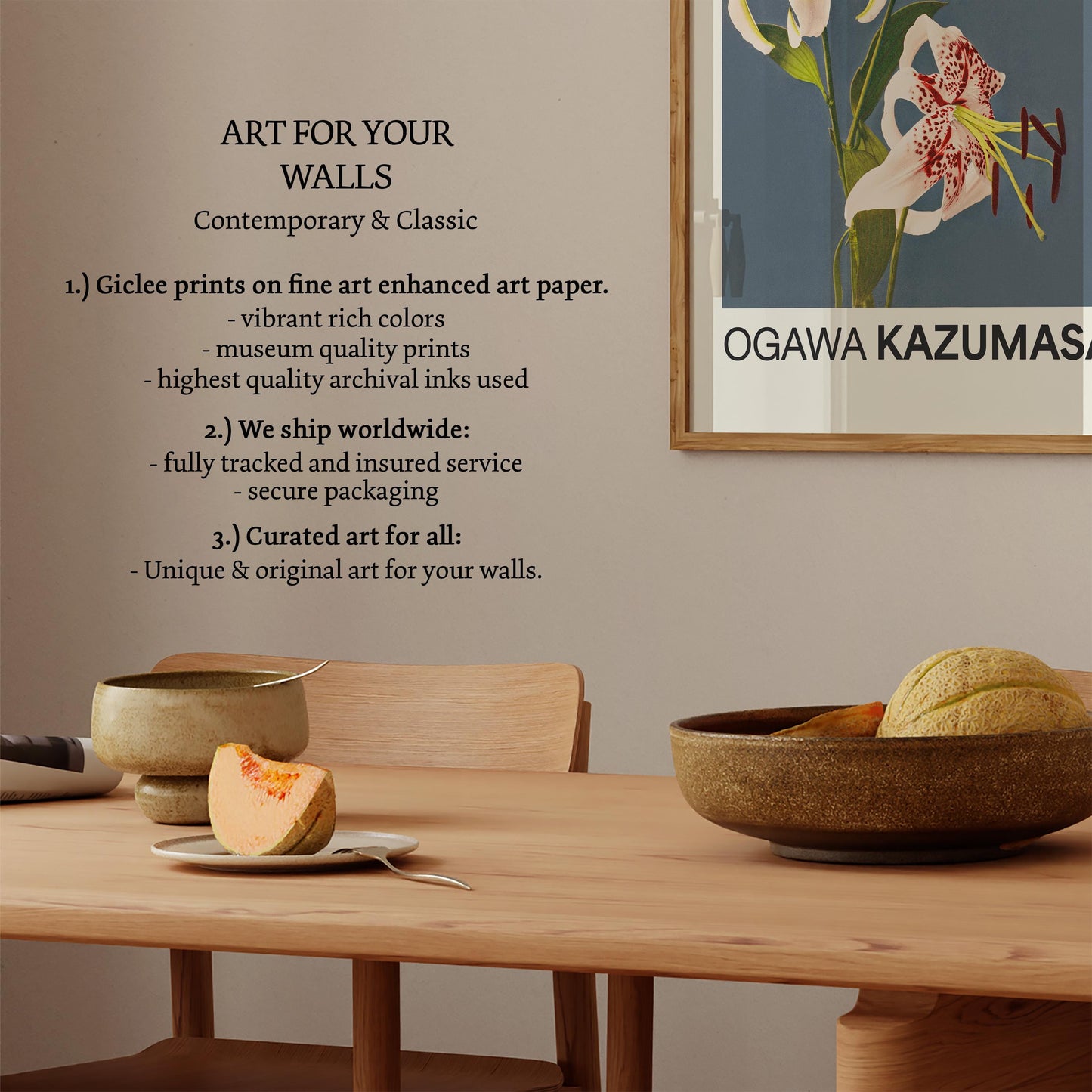 Ogawa Kazumasa - Lilies Print