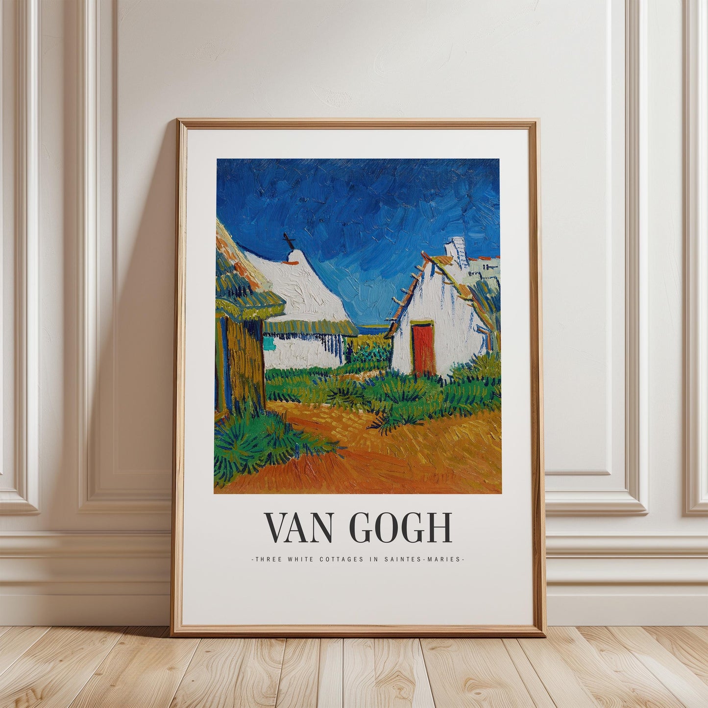 Van Gogh - Three White Cottages Print