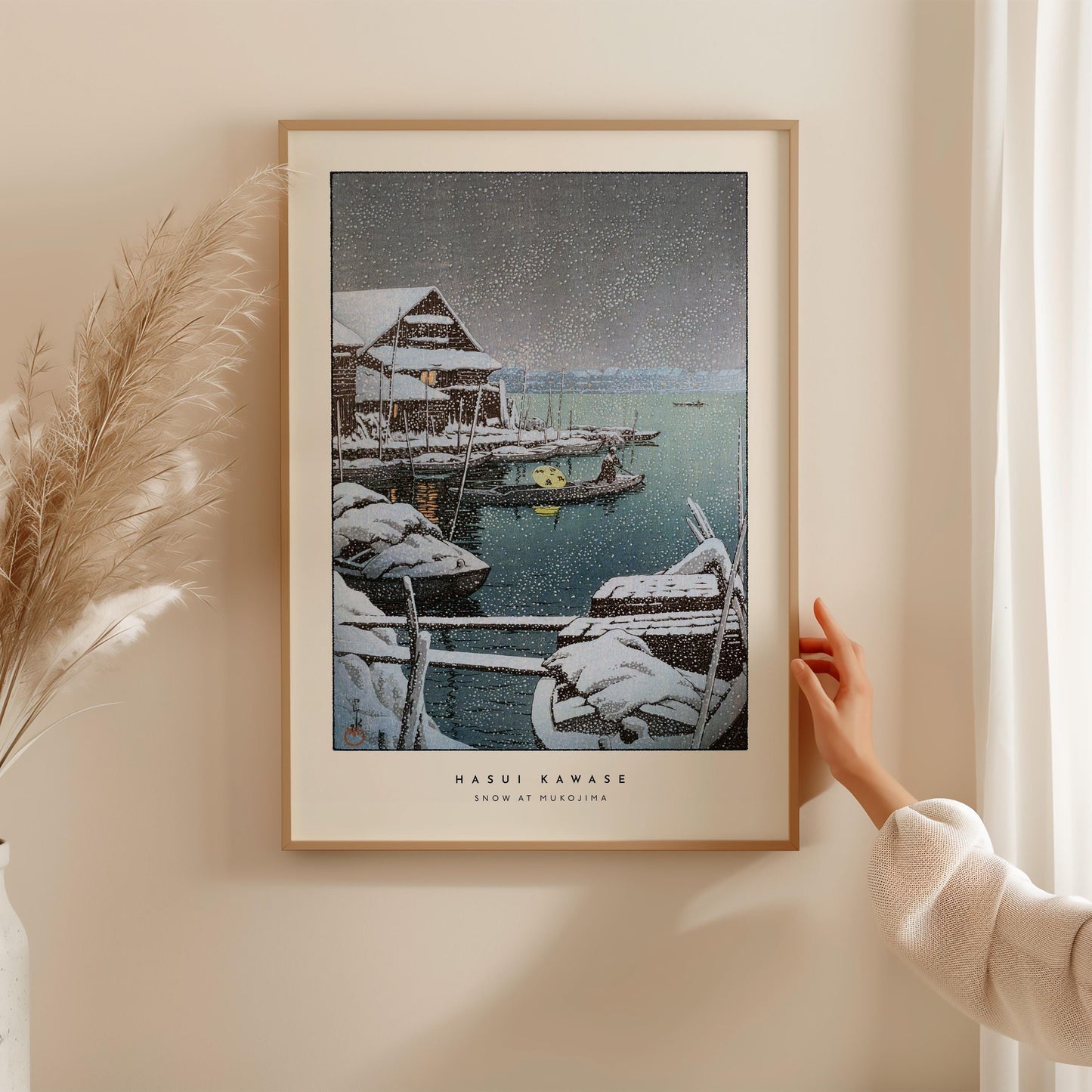 Hasui Kawase - Snow at Mukojima Print