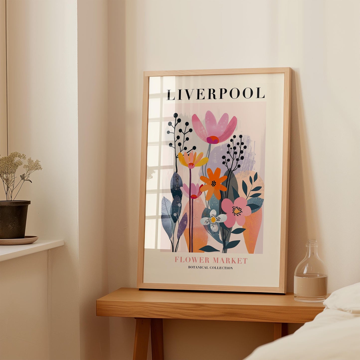 Liverpool Flower Market Print