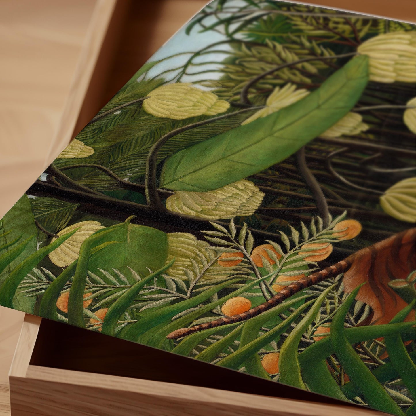 Henri Rousseau - Tiger vs Buffalo Print