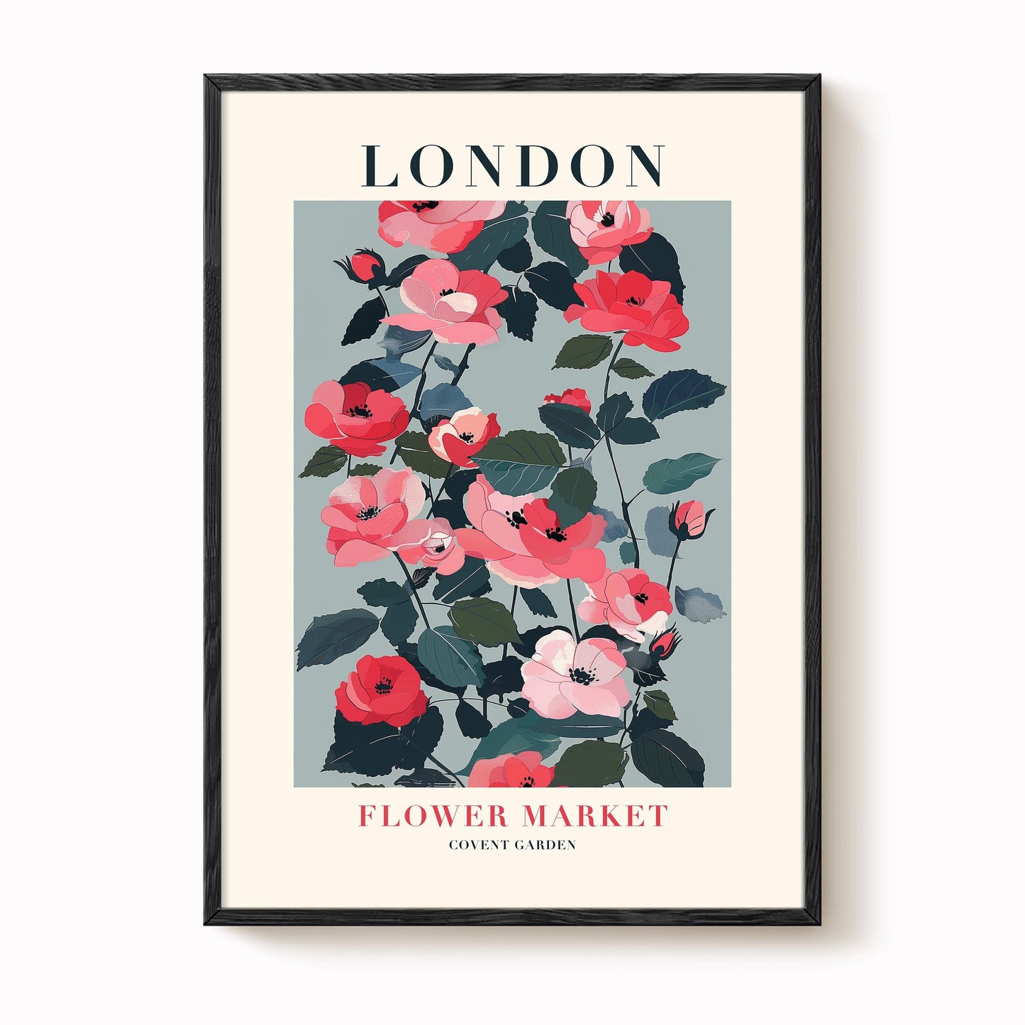 London Flower Market Print
