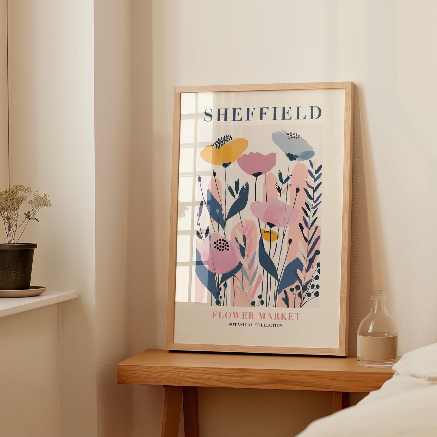 Sheffield Flower Market Print